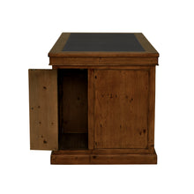 Oxford Antique Pine Small Single Pedestal Desk
