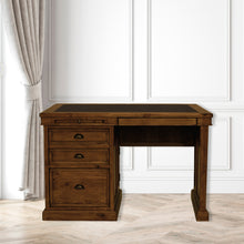 Oxford Antique Pine Small Single Pedestal Desk