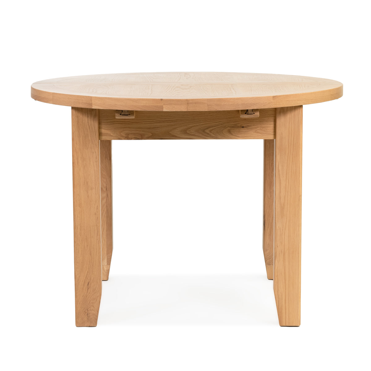 Gloucester Oak Round Extending Dining Table (1.1 m1.5 m) HomePlus
