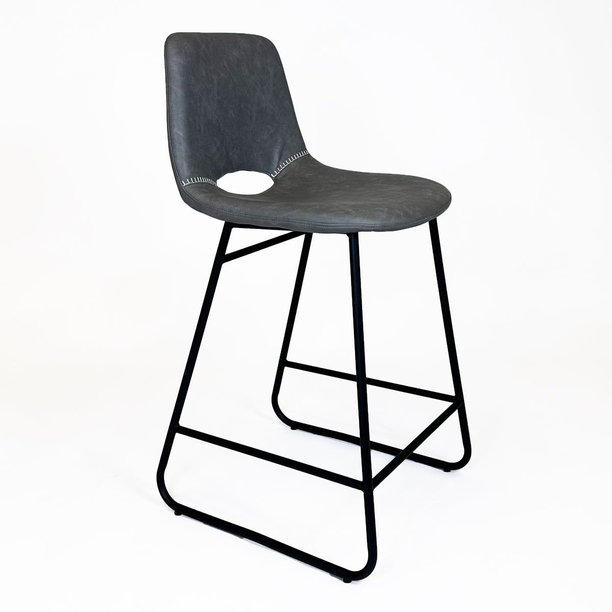 Bromley Industrial Bar Stool Grey HomePlus Furniture