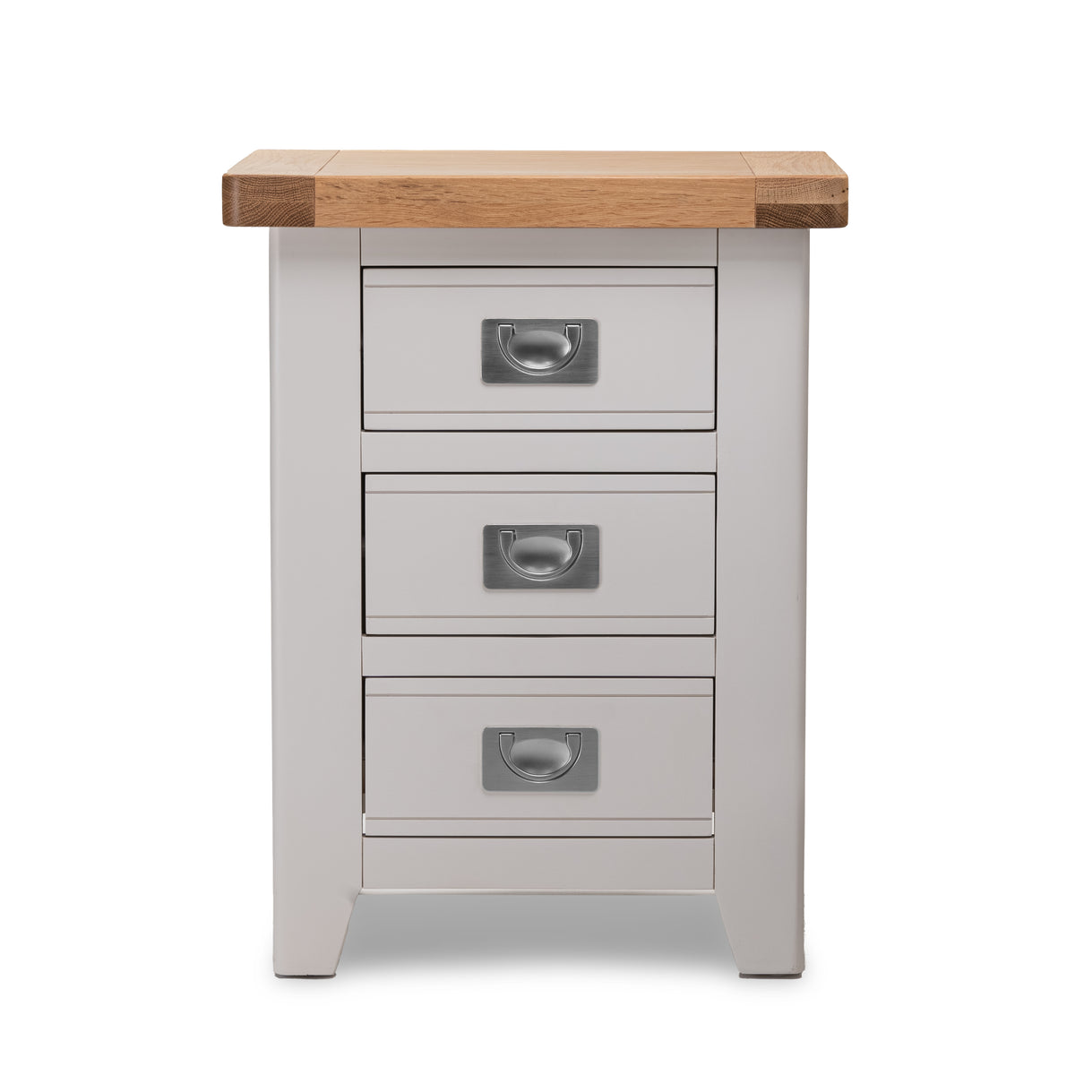 Gloucester Grey 3 Drawer Bedside Table HomePlus Furniture