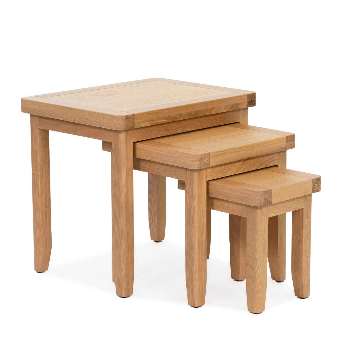 Gloucester Oak Nest of 3 Tables HomePlus Furniture