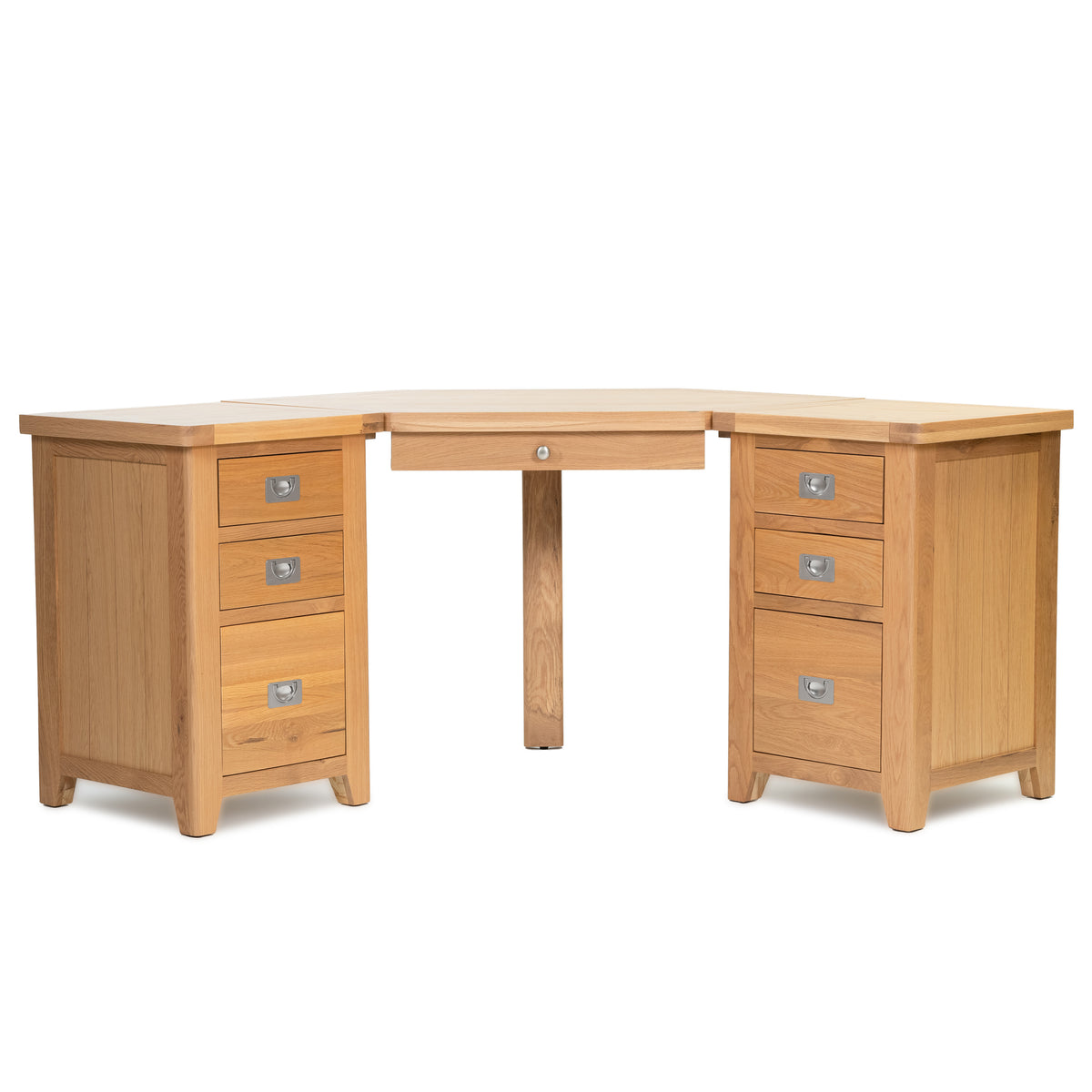 Gloucester Oak Corner Desk HomePlus Furniture