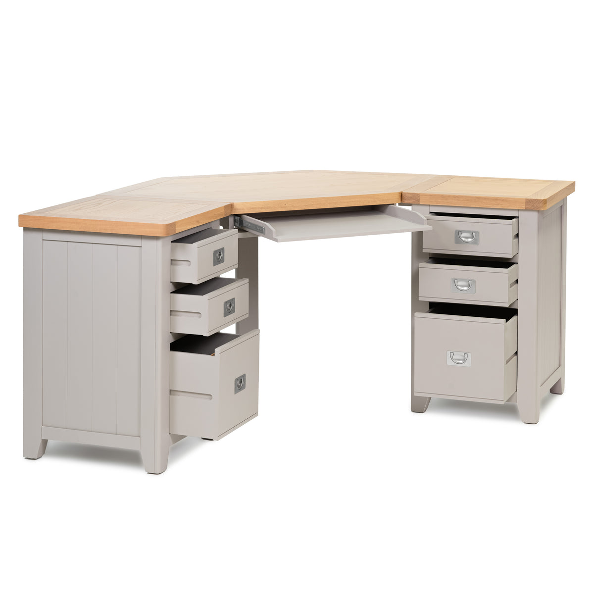 Gloucester Grey Corner Desk HomePlus Furniture