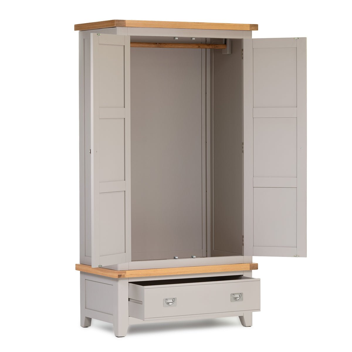 Gloucester Grey Double Wardrobe HomePlus Furniture