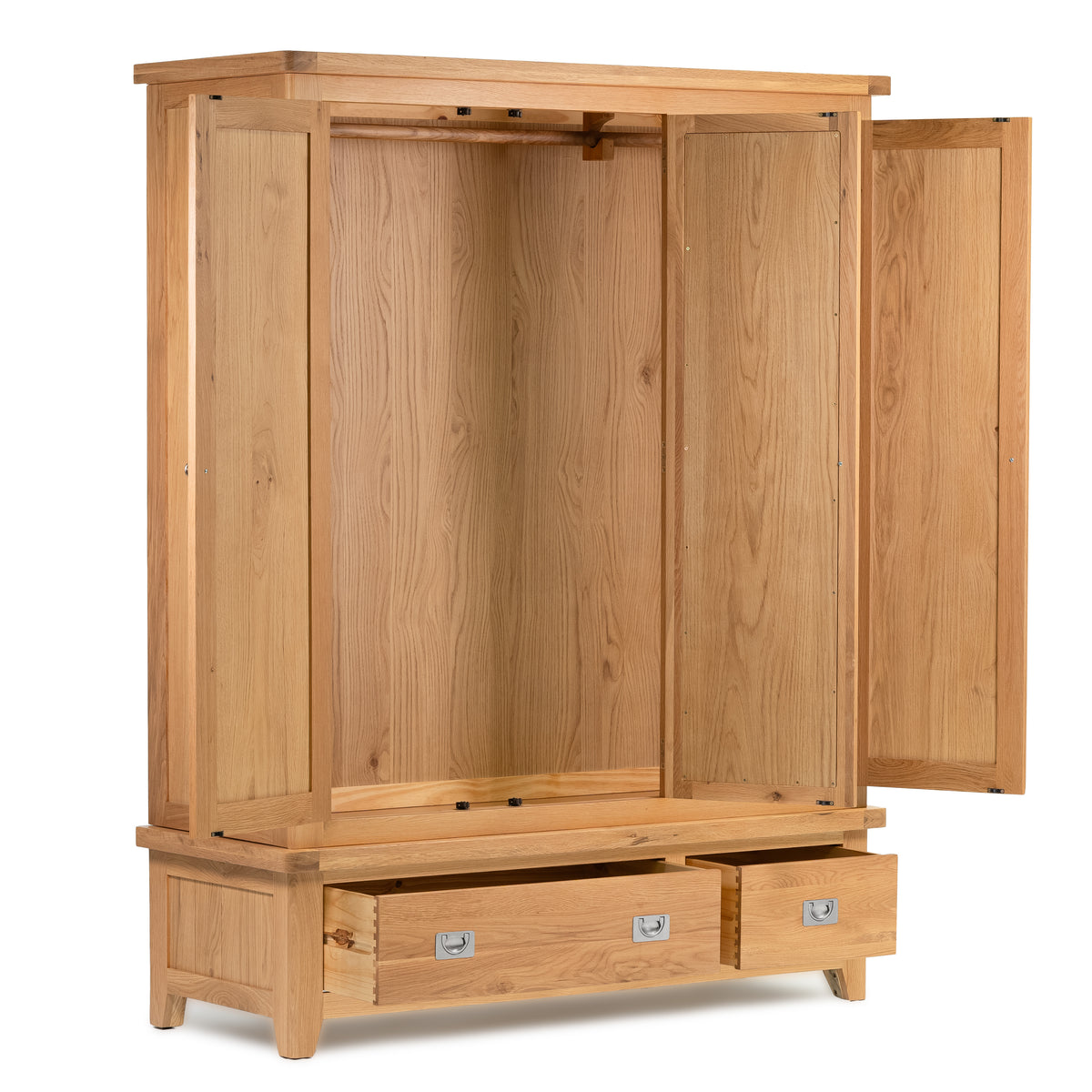 Gloucester Oak Triple Wardrobe HomePlus Furniture