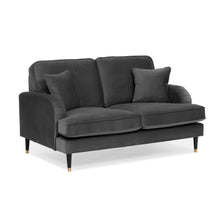 Grange Velvet Charcoal Grey 2 Seater Sofa