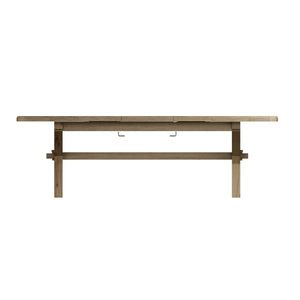 Hove Smoked Oak Large Extending Trestle Dining Table (2.0 m - 2.5 m)