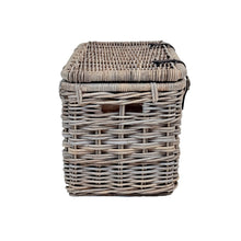 Rectangular Twin Rattan Storage Trunk | Medium