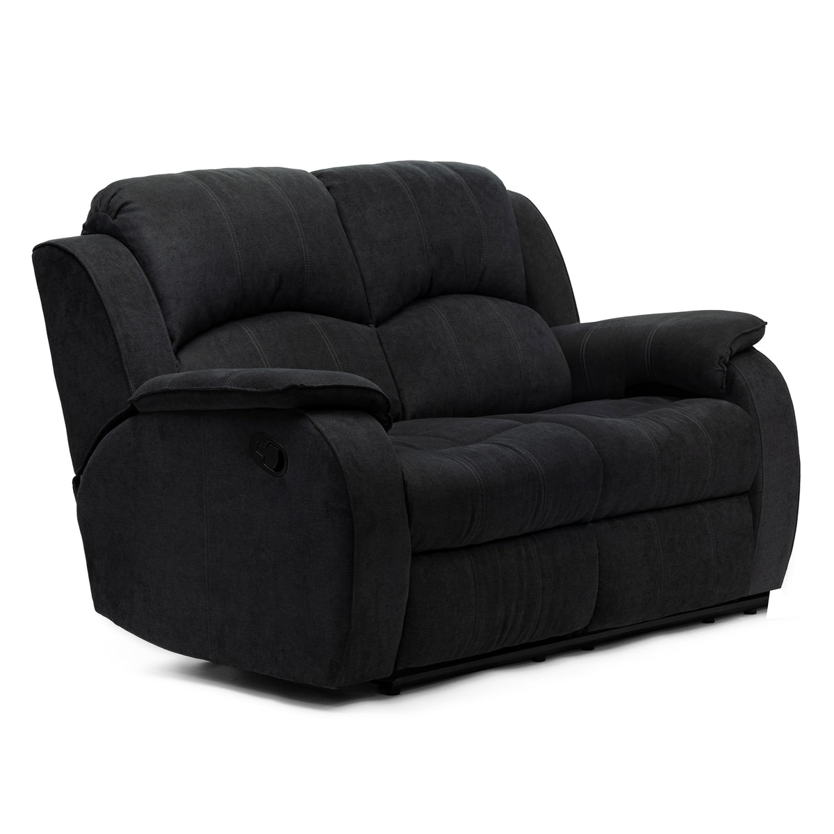 Orlando Dark Grey Reclining 2 Seater Sofa – HomePlus Furniture