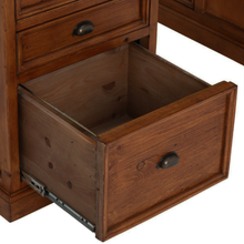 Oxford Antique Pine Small Single Pedestal Desk