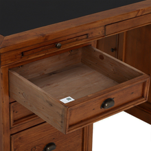 Oxford Antique Pine Small Single Pedestal Desk