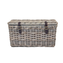 Rectangular Twin Rattan Storage Trunk | Medium