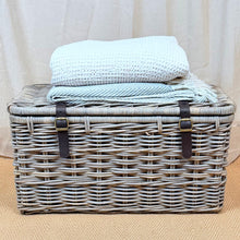 Rectangular Twin Rattan Storage Trunk | Medium