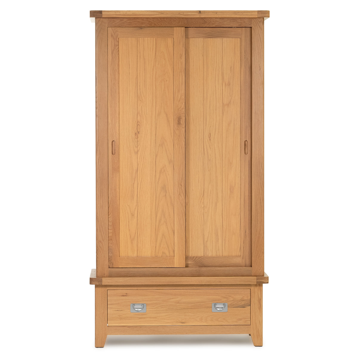 Gloucester Oak Double Sliding Door Wardrobe HomePlus Furniture
