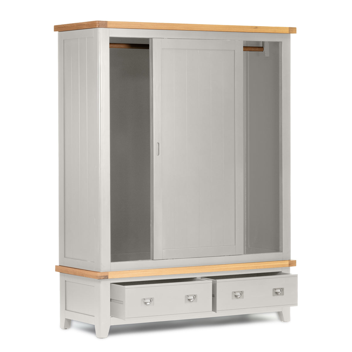 Gloucester Grey Large Double Sliding Door Wardrobe HomePlus Furniture