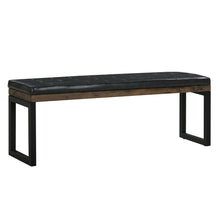 Nixon Faux Leather Bench Cushion | Vintage Black