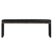 Nixon Faux Leather Bench Cushion | Vintage Black