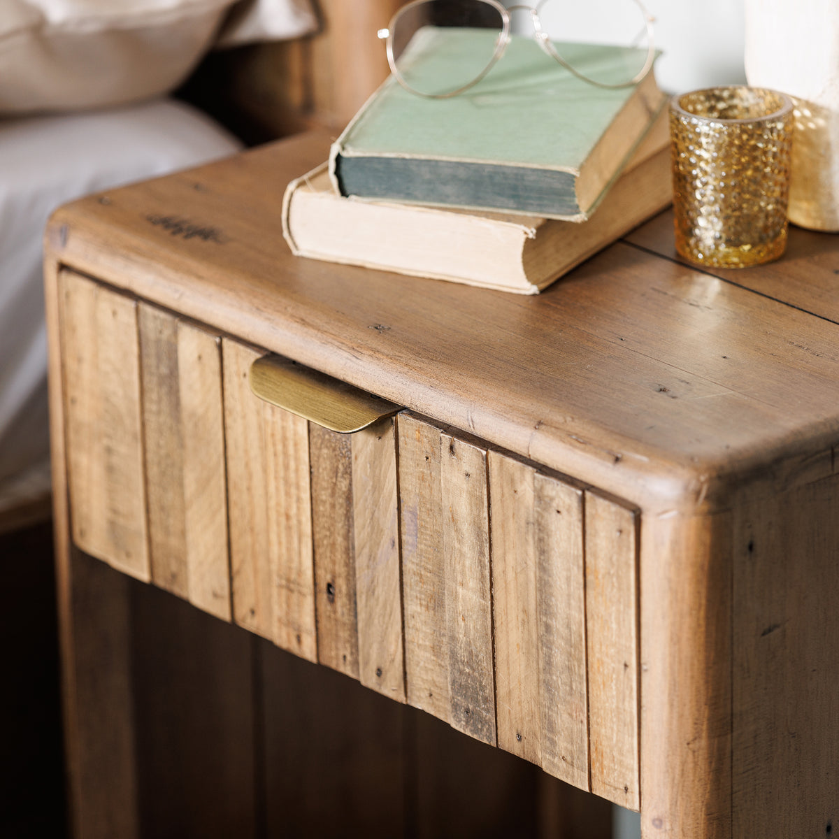 Fairmont 1 Drawer Bedside Table HomePlus Furniture