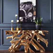Teak Root Console Table | Without Glass - HomePlus Furniture