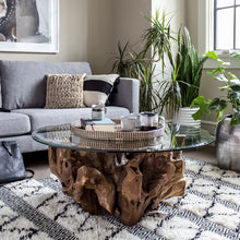 Teak Root Round Coffee Table - HomePlus Furniture