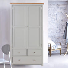 Cambridge Grey Painted Oak Larder Unit - HomePlus Furniture