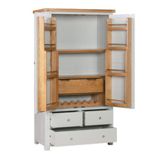 Cambridge Grey Painted Oak Larder Unit - HomePlus Furniture