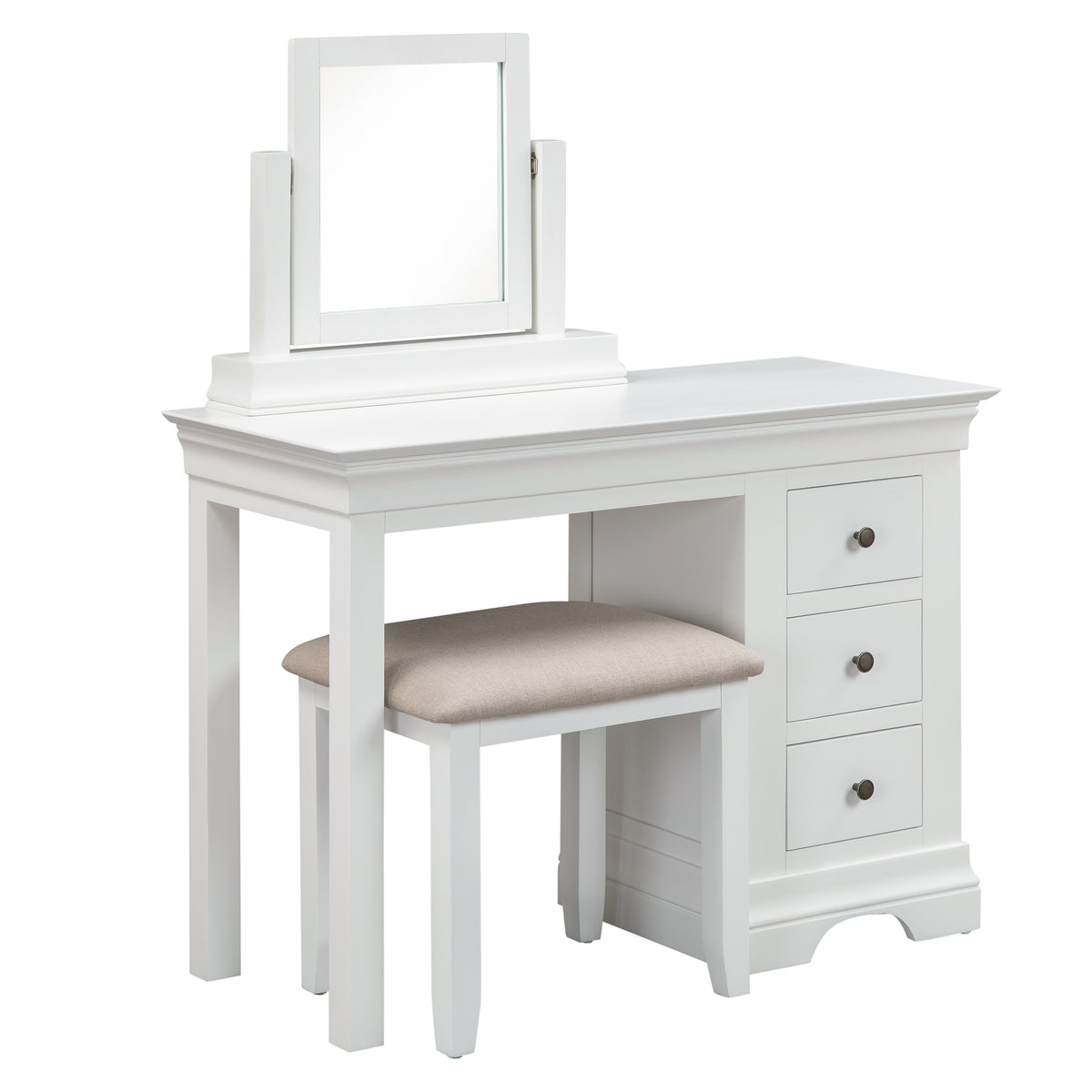 dressing table white colour Table: Dressing Perfect for Bedroom Studio GKW Transform your bedroom with this elegant vanity set featuring a lighted mirror White dressing table, mirror and