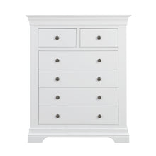 Chantilly Warm White 2 Over 4 Chest Of Drawers