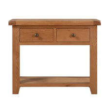 Sussex Oak 2 Drawer Console Table