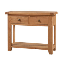 Sussex Oak 2 Drawer Console Table