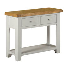 Cambridge Grey Painted Oak 2 Drawer Console Table - HomePlus Furniture