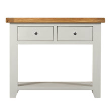 Cambridge Grey Painted Oak 2 Drawer Console Table - HomePlus Furniture