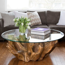 Teak Root Round Coffee Table - HomePlus Furniture
