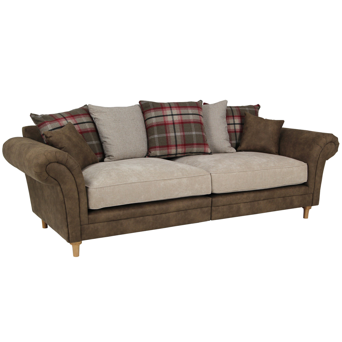 Effy 3 Seater Pillow Back Sofa HomePlus Furniture