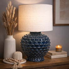 Ortona Teal Lamp