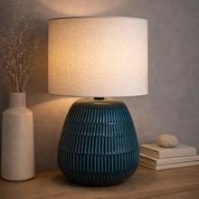 Rivoli Teal Lamp