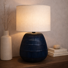 Rivoli Navy Lamp