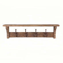 Heritage Natural Storage Shelf and Hooks