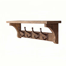 Heritage Natural Storage Shelf and Hooks