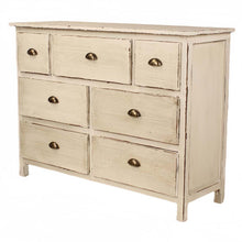 Heritage Distressed White 7 Drawer Chest