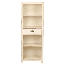 Heritage Distressed White Tall Bookcase