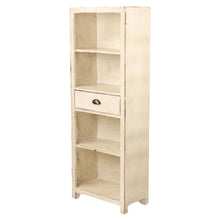 Heritage Distressed White Tall Bookcase