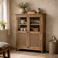 Heritage Natural Glass Display Cabinet