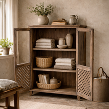 Heritage Natural Glass Display Cabinet