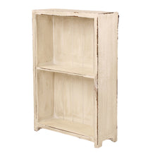 Heritage Distressed White Small Bookcase