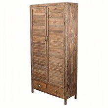 Heritage Natural Two Drawer Tall Cupboard