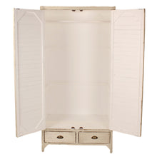 Heritage Distressed White Wardrobe