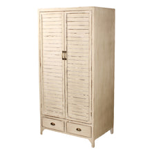Heritage Distressed White Wardrobe