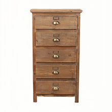 Heritage Natural 5 Drawer Tall Chest